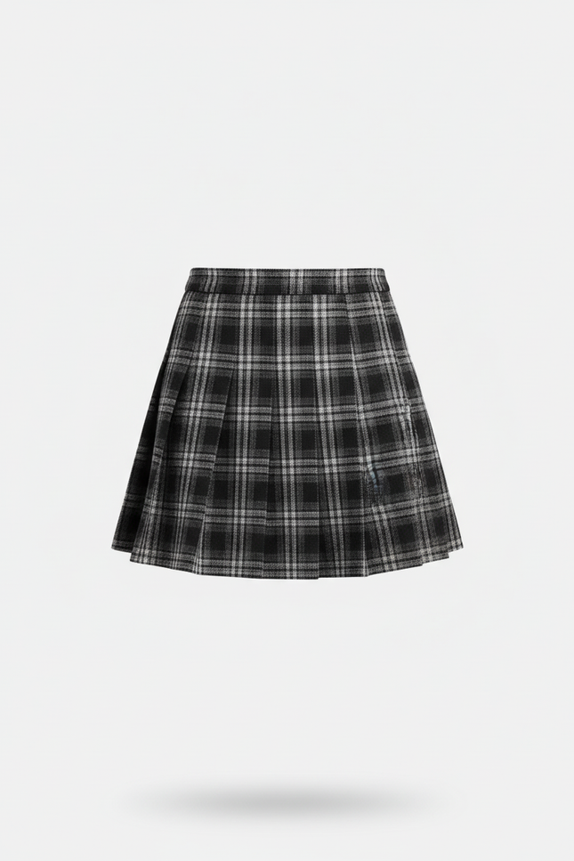 Jupe Plissée Mini Écossaise Chic