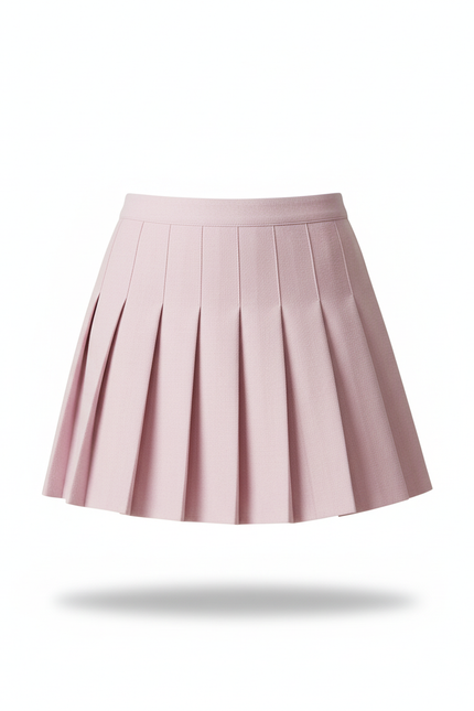 Jupe Plissée Rose Mini Scolaire
