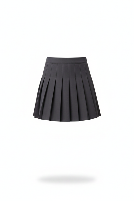 Jupe Plissée mini gris foncé décontractée
