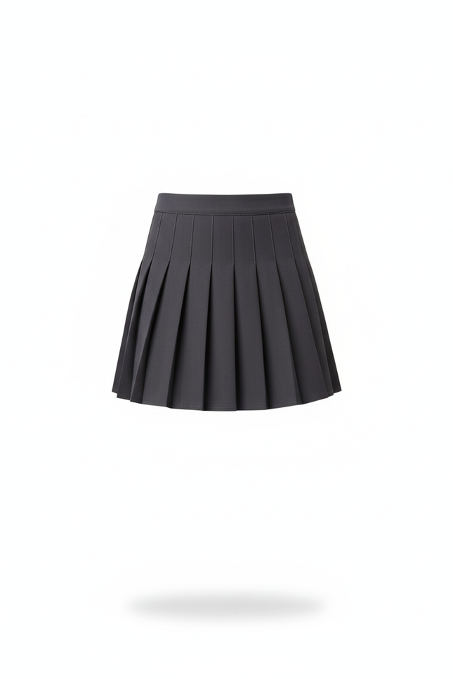 Jupe Plissée mini gris foncé décontractée