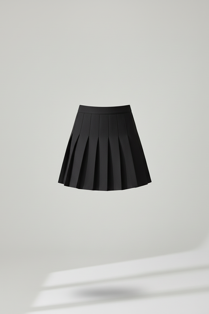 Jupe Plissée Noire Mini Chic raffinée classique