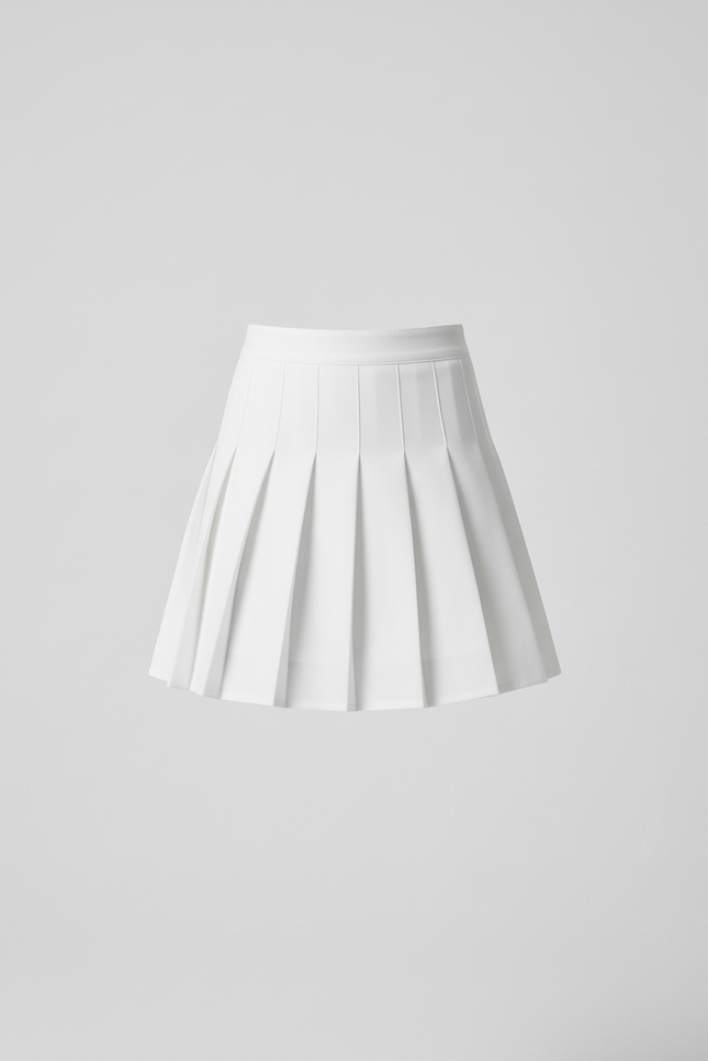 Jupe Plissée blanche mini Y2K