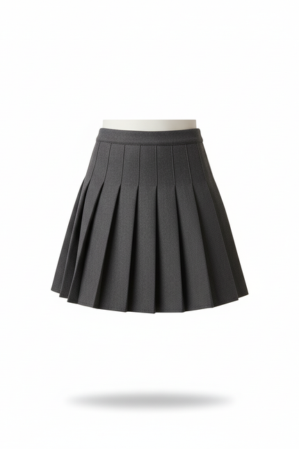 Jupe Plissée Grise Vintage Chic