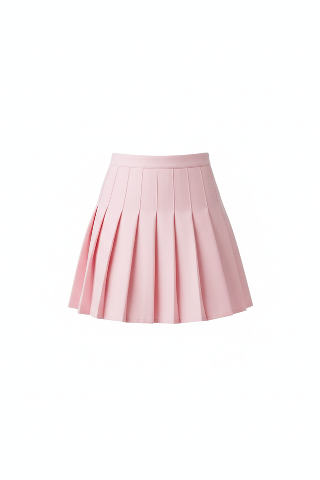 Jupe Plissée rose mini chic