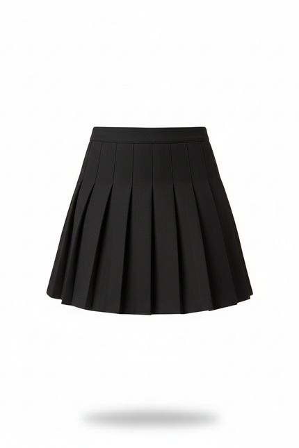 Jupe Plissée noire mini chic moderne
