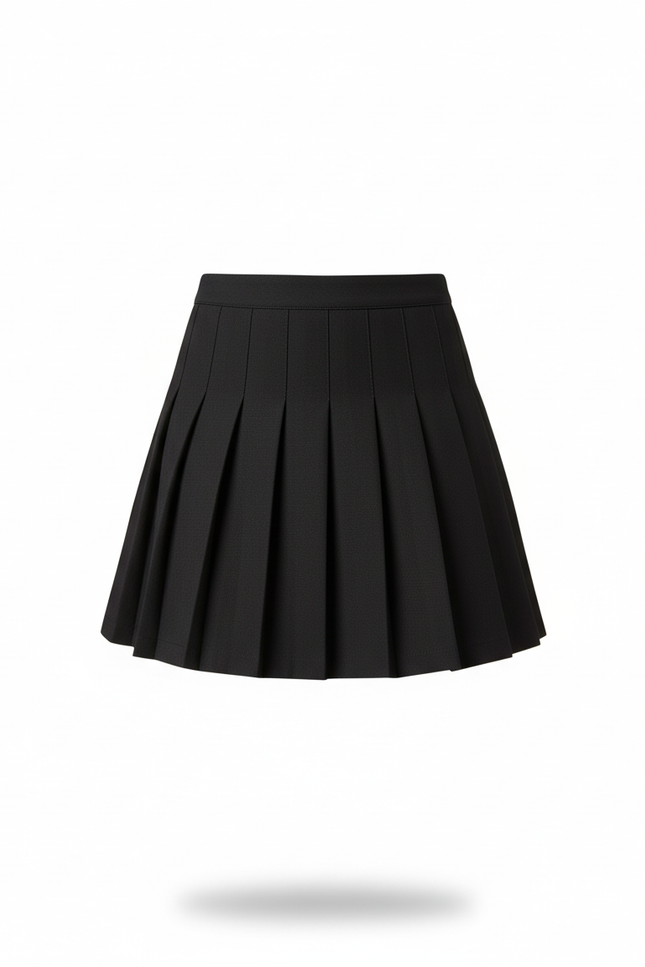 Jupe Plissée noire mini chic moderne