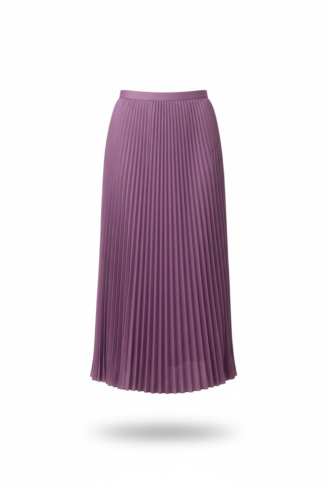 jupe plissée lilas