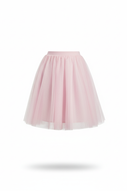 Jupe Plissée Rose Tulle Élégante