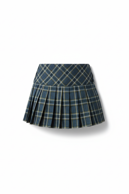 Jupe Plissée mini écossaise vintage