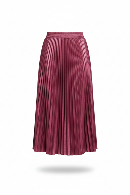 jupe plissée metallic
