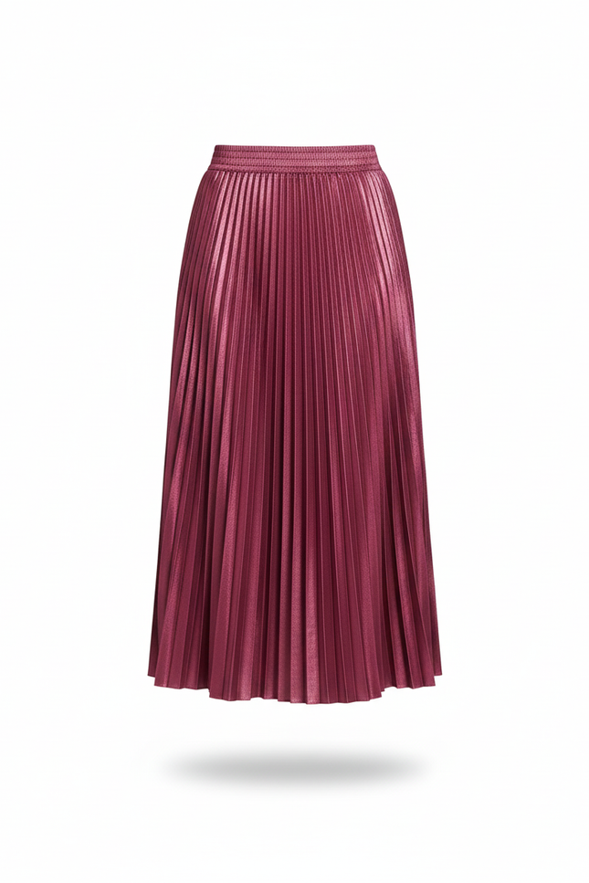 jupe plissée metallic