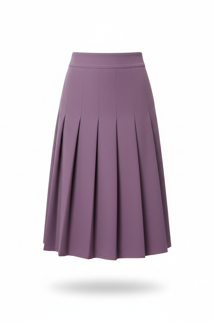 Jupe Plissée violette midi élégante