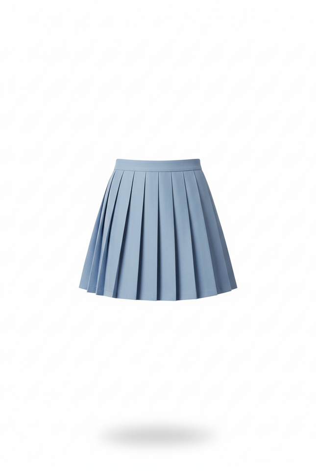 Jupe Plissée Bleu ciel Mini Chic