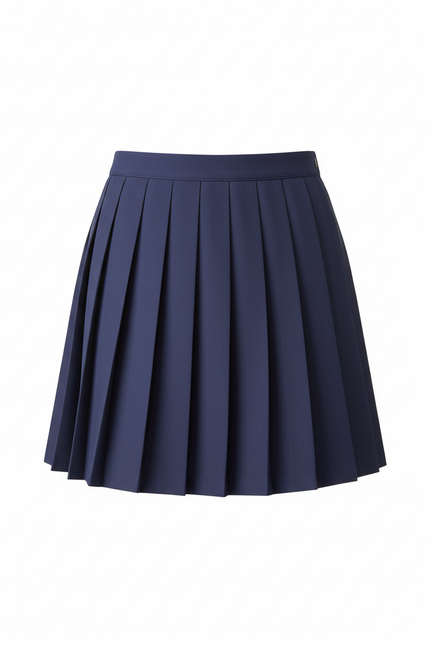 Jupe Plissée bleu marine mini chic
