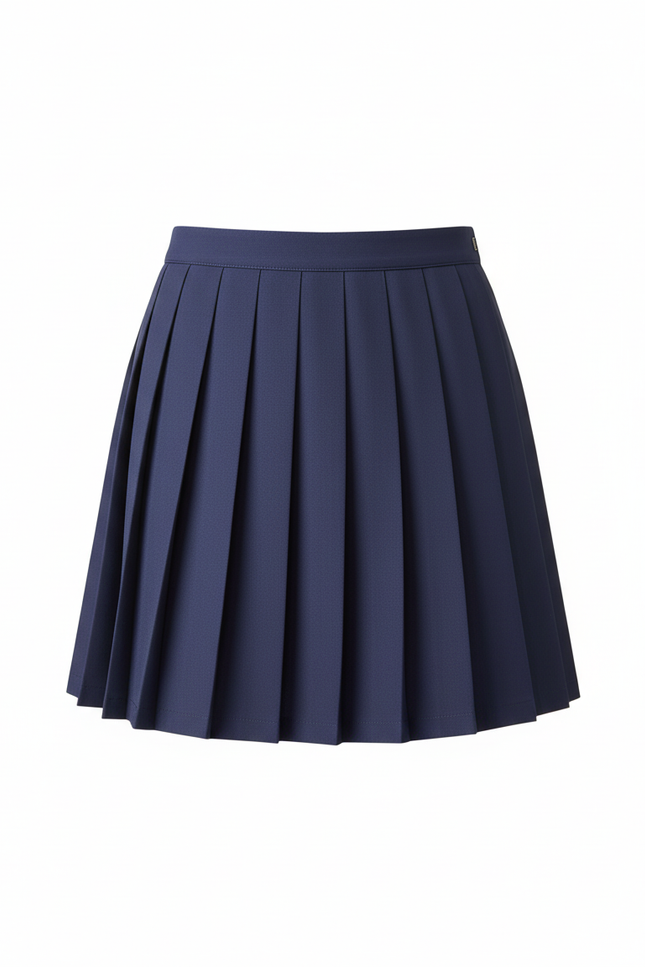 Jupe Plissée bleu marine mini chic