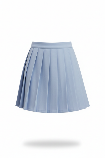 Jupe Plissée bleu clair mini estivale
