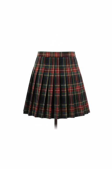 Jupe Plissée mini écossaise chic raffinée
