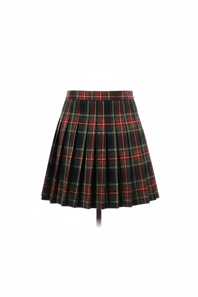 Jupe Plissée mini écossaise chic raffinée