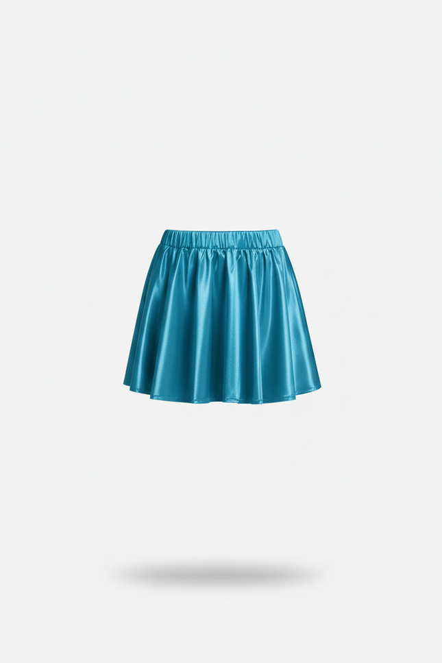 Jupe Plissée Turquoise Brillante Chic