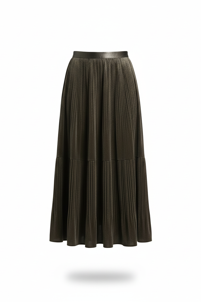 jupe velours plissée