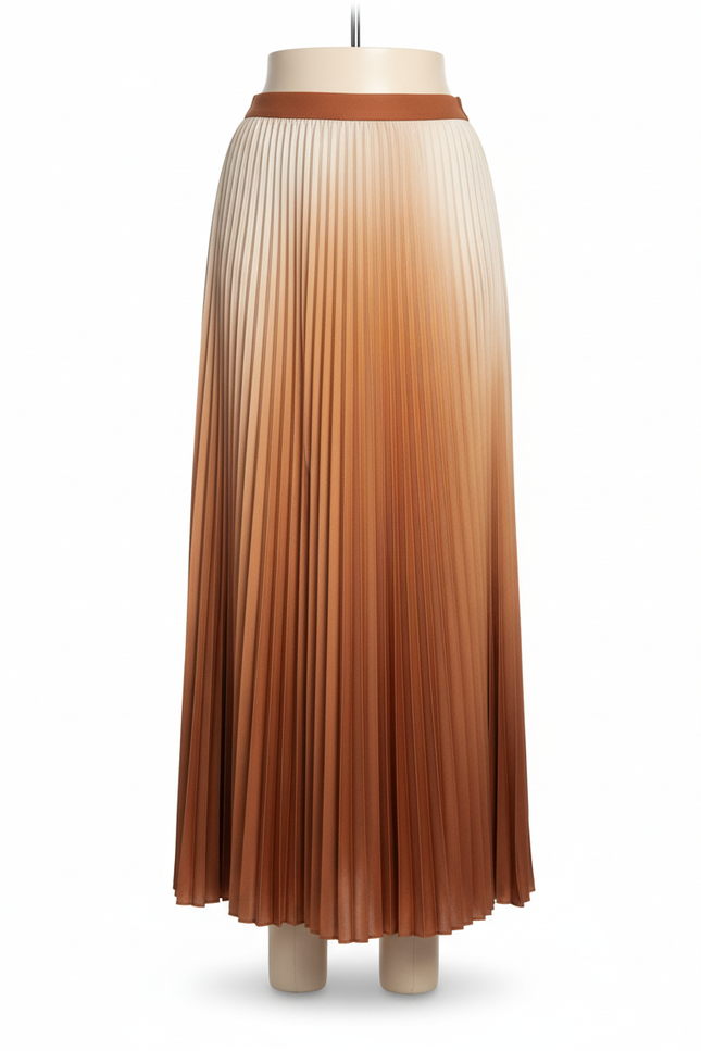 jupe plissée longue femme