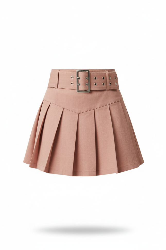 jupe plissée avec ceinture