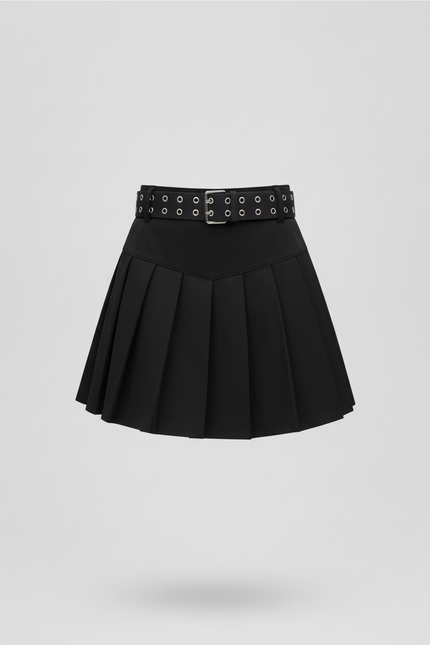 jupe plissée ceinture