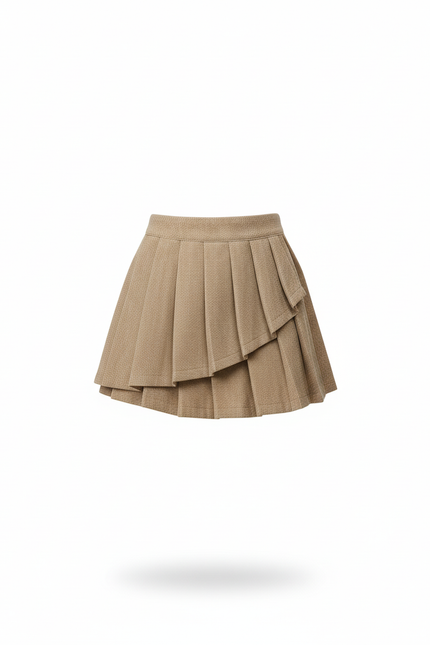 Jupe Plissée beige mini vintage