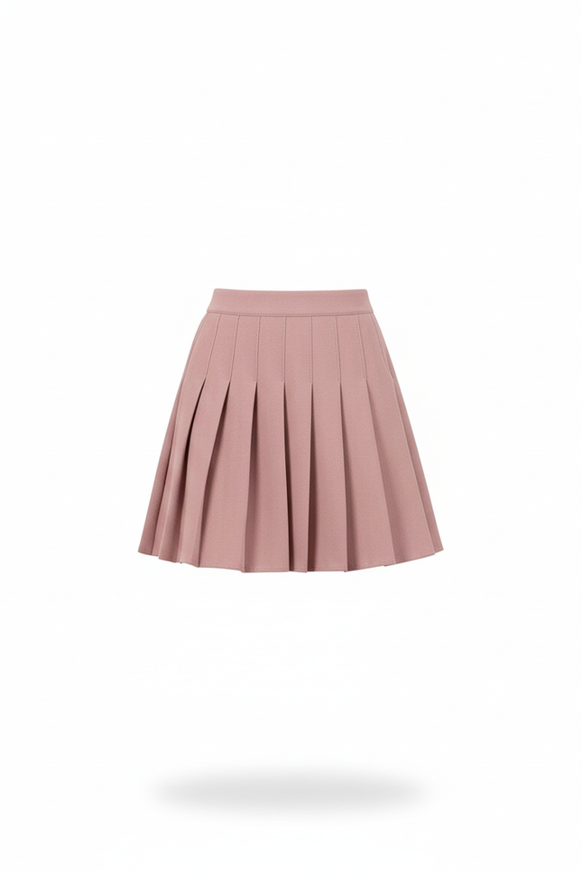 Jupe Plissée rose poudré mini preppy