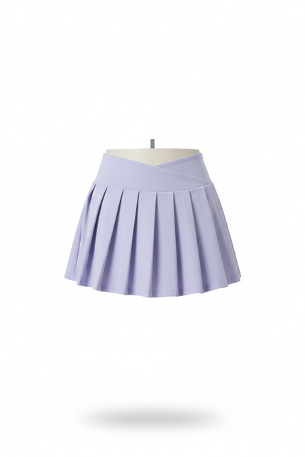 Jupe Plissée lavande taille V fluide