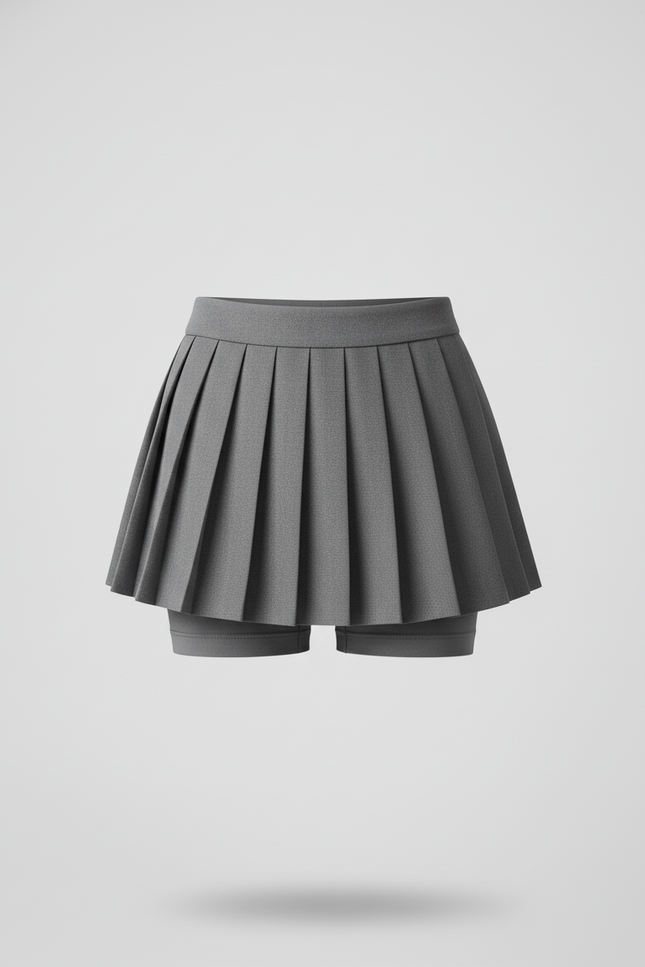 Jupe Plissée grise jupe-short chic