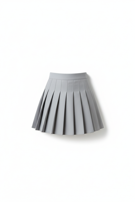 Jupe Plissée taille haute mini chic
