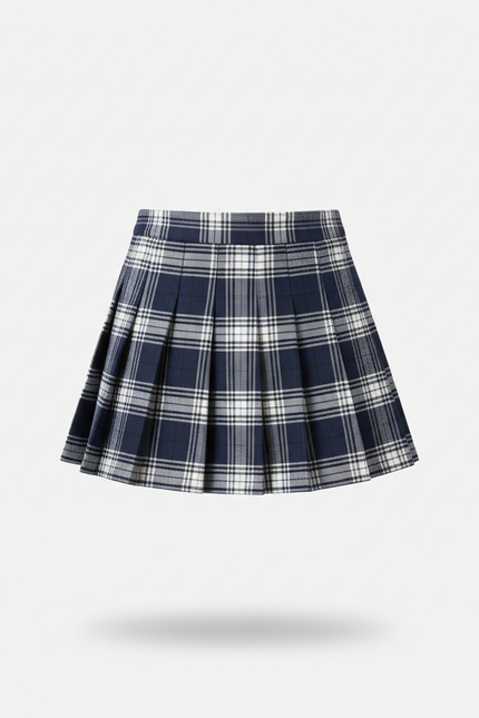 Jupe Plissée Mini Carreaux Chic tendance