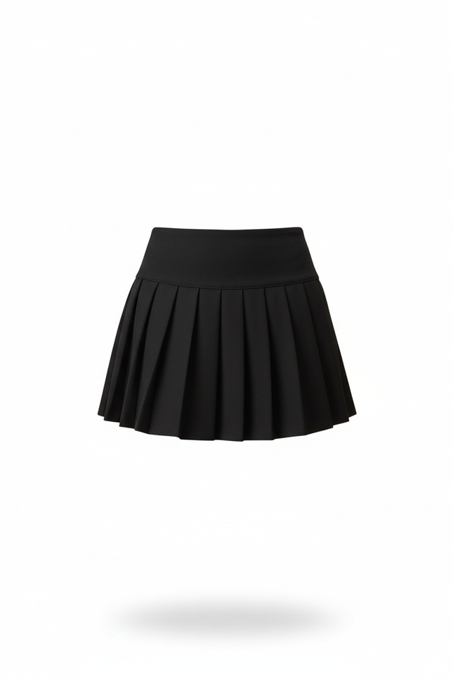 Jupe Plissée noire mini chic tendance actuelle