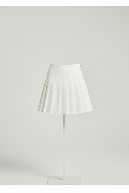 Jupe Plissée Blanche Taille Haute Kawaii