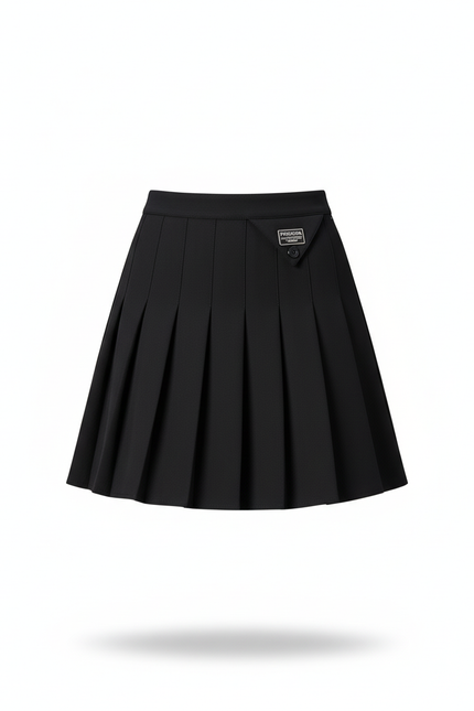 Jupe Plissée Noire Courte Chic raffinée