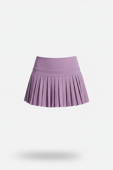 Jupe Plissée Mauve Courte Fluide