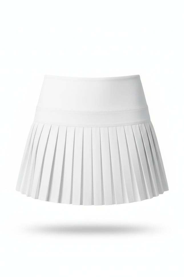 Jupe Plissée Blanche Courte Sportive