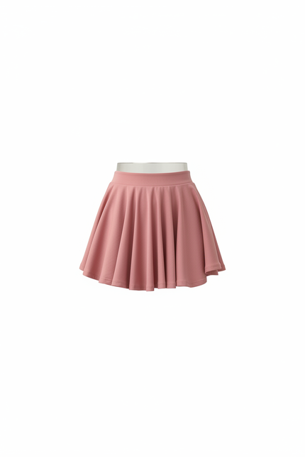 Jupe Plissée Rose Mini Fluide