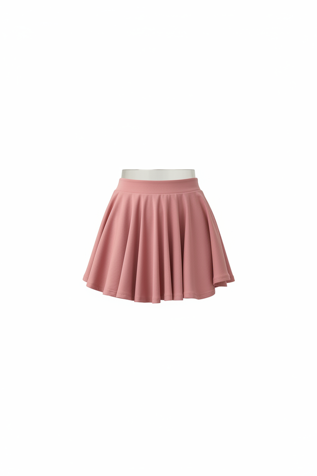 Jupe Plissée Rose Mini Fluide