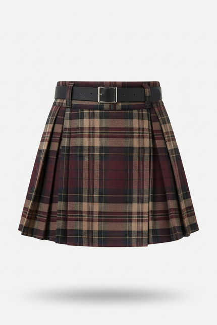 Jupe Plissée écossaise mini preppy