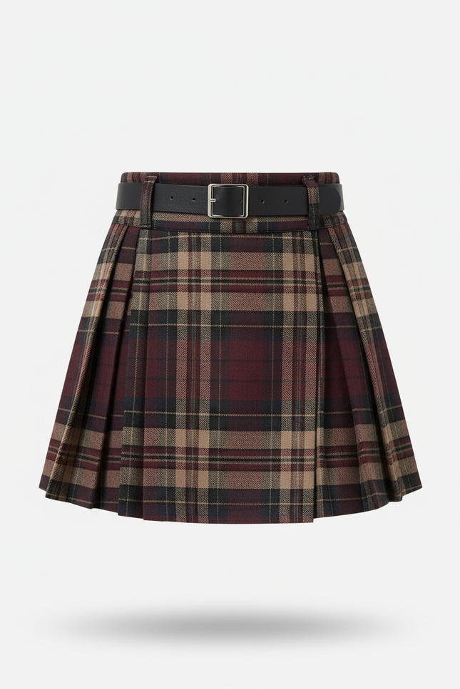 Jupe Plissée écossaise mini preppy
