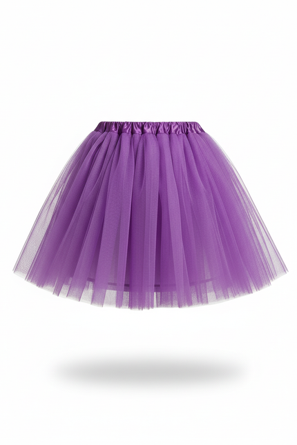 Jupe Plissée violette bouffante chic