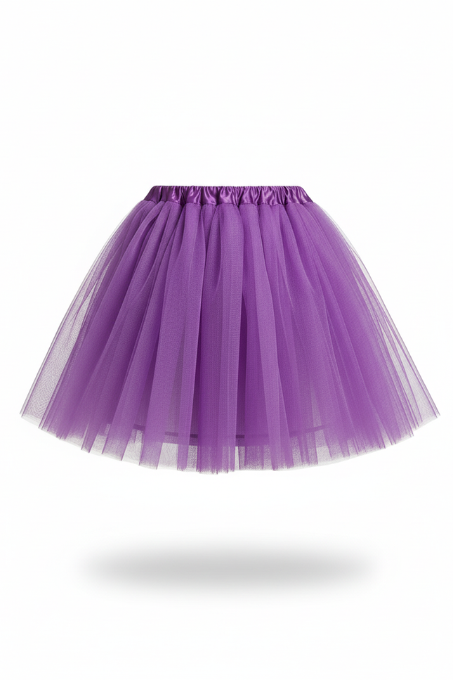 Jupe Plissée violette bouffante chic