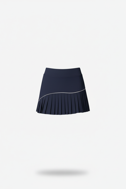 Jupe Plissée bleu marine sportive