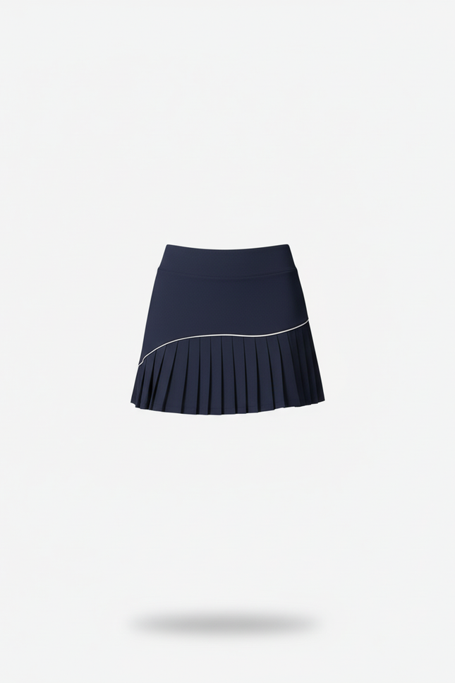Jupe Plissée bleu marine sportive