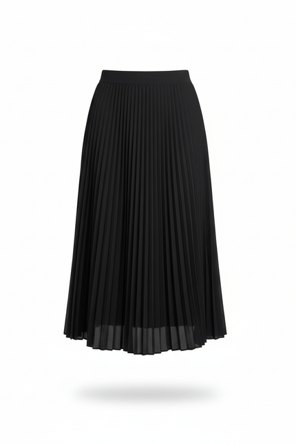 jupe plissée noire grande taille