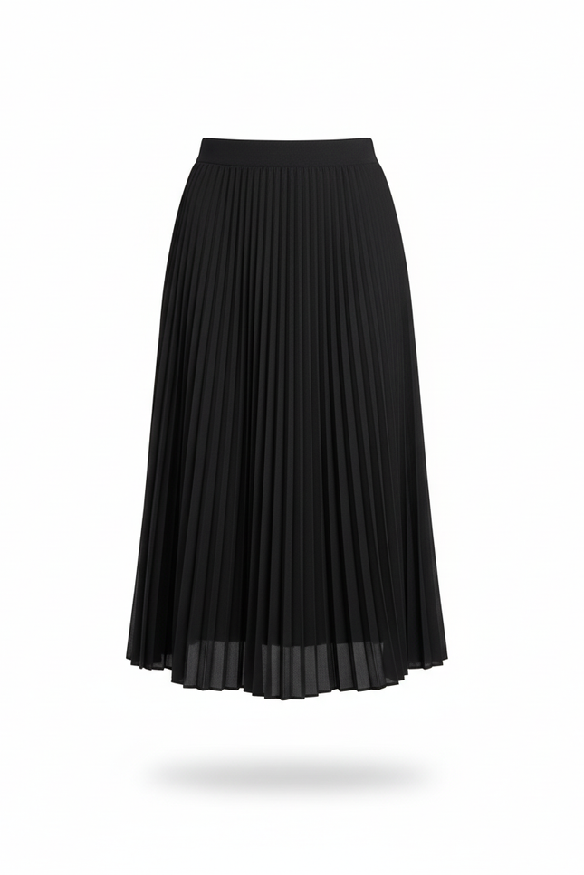 jupe plissée noire grande taille