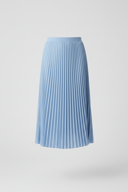 jupe bleu plissée