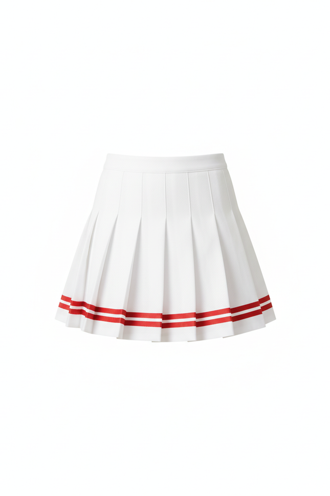Jupe Plissée blanche mini décontractée